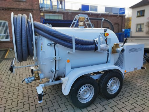 Sauganhänhänger Pull Caddy Saugfass, Vakuumfass, Schlauchhaspel